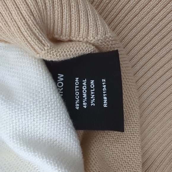 NWT Monrow color block mock neck sweater - Picture 7 of 8